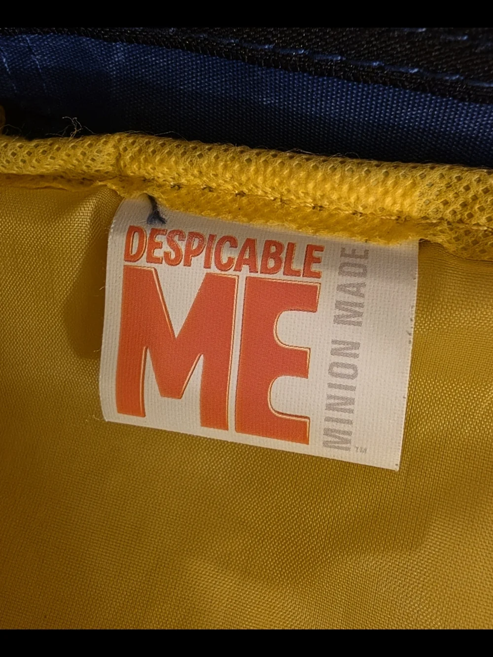 Toddler Minion Backpack with 3D Goggle Detail